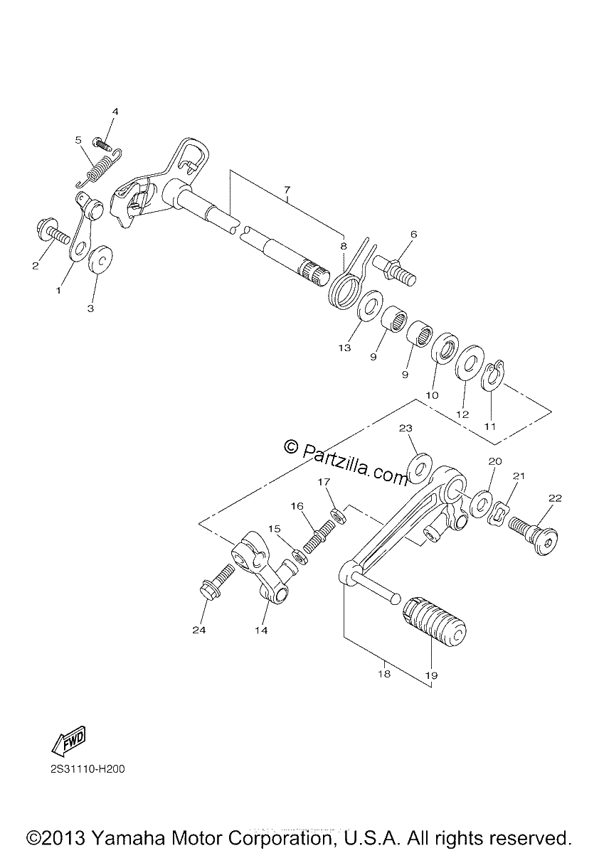 Diagrama de SHIFT SHAFT