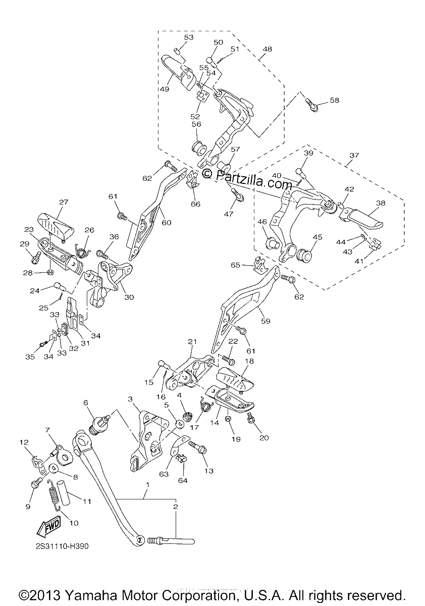 Diagrama de STAND FOOTREST