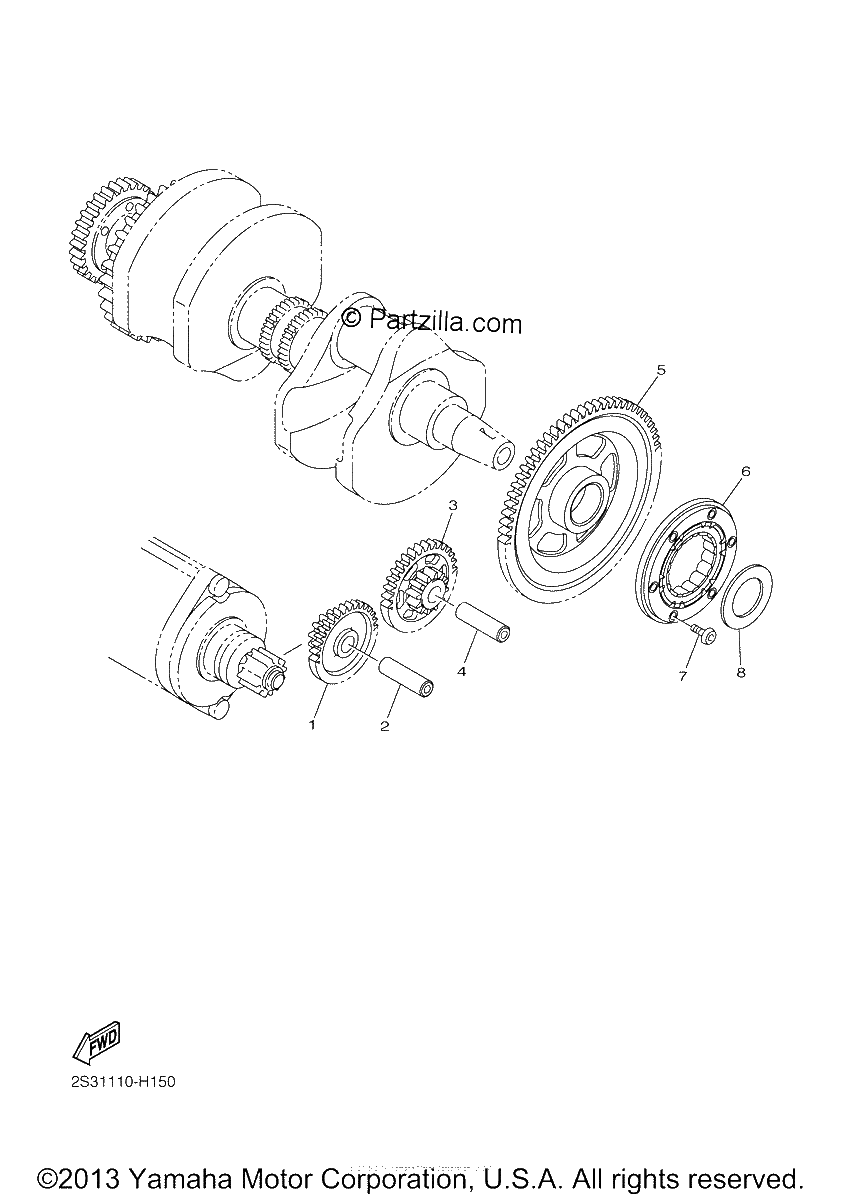 Diagrama de STARTER CLUTCH