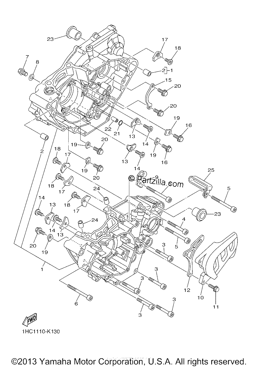 Diagrama de CRANKCASE