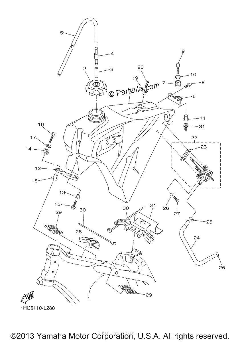 Diagrama de FUEL TANK