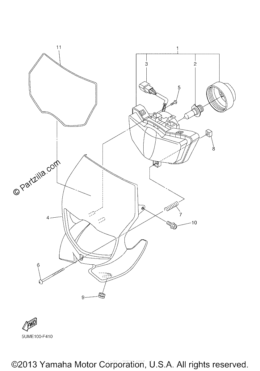 Diagrama de HEADLIGHT