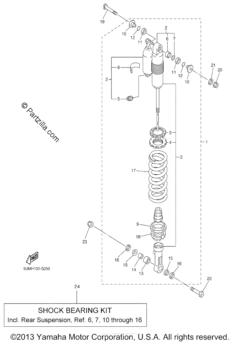 Diagrama de REAR SUSPENSION