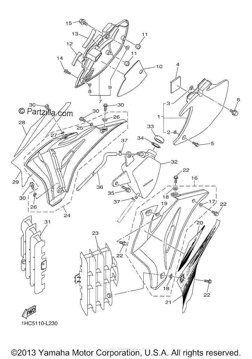 Diagrama de SIDE COVER