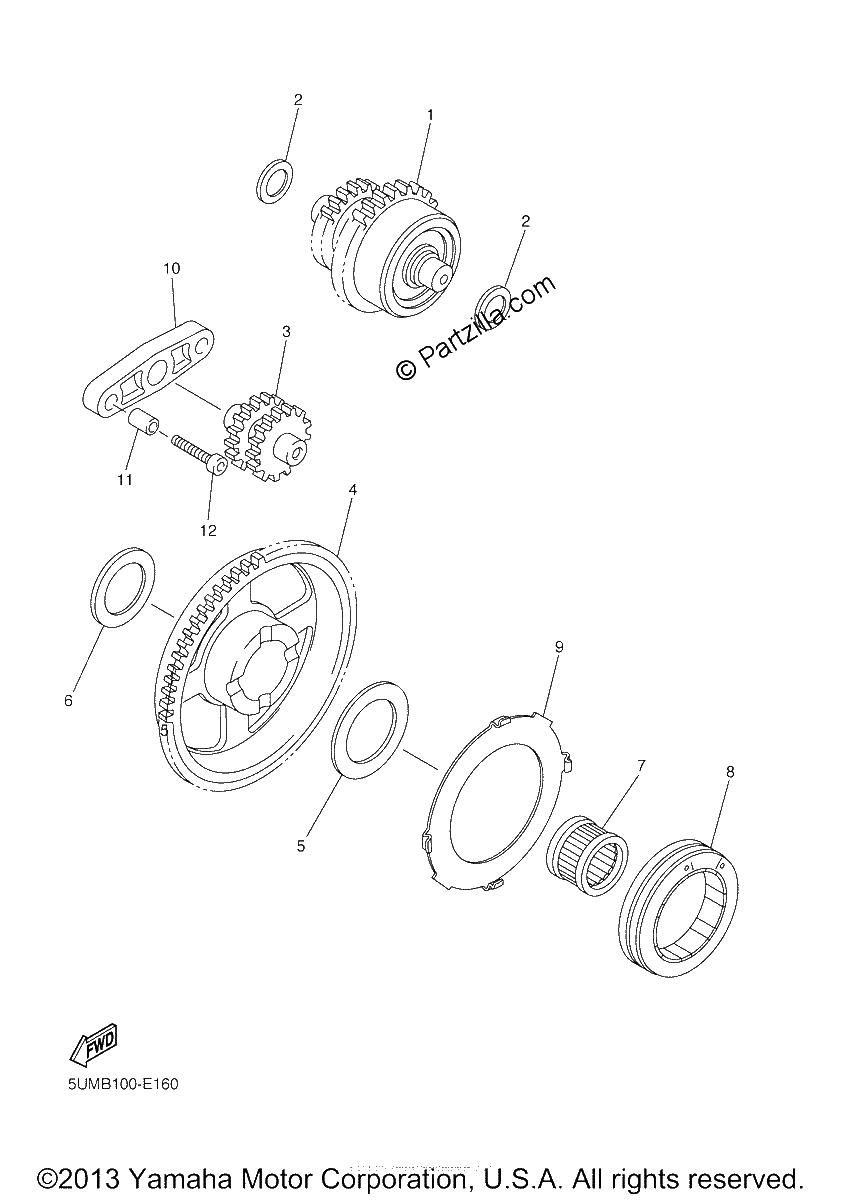 Diagrama de STARTER CLUTCH