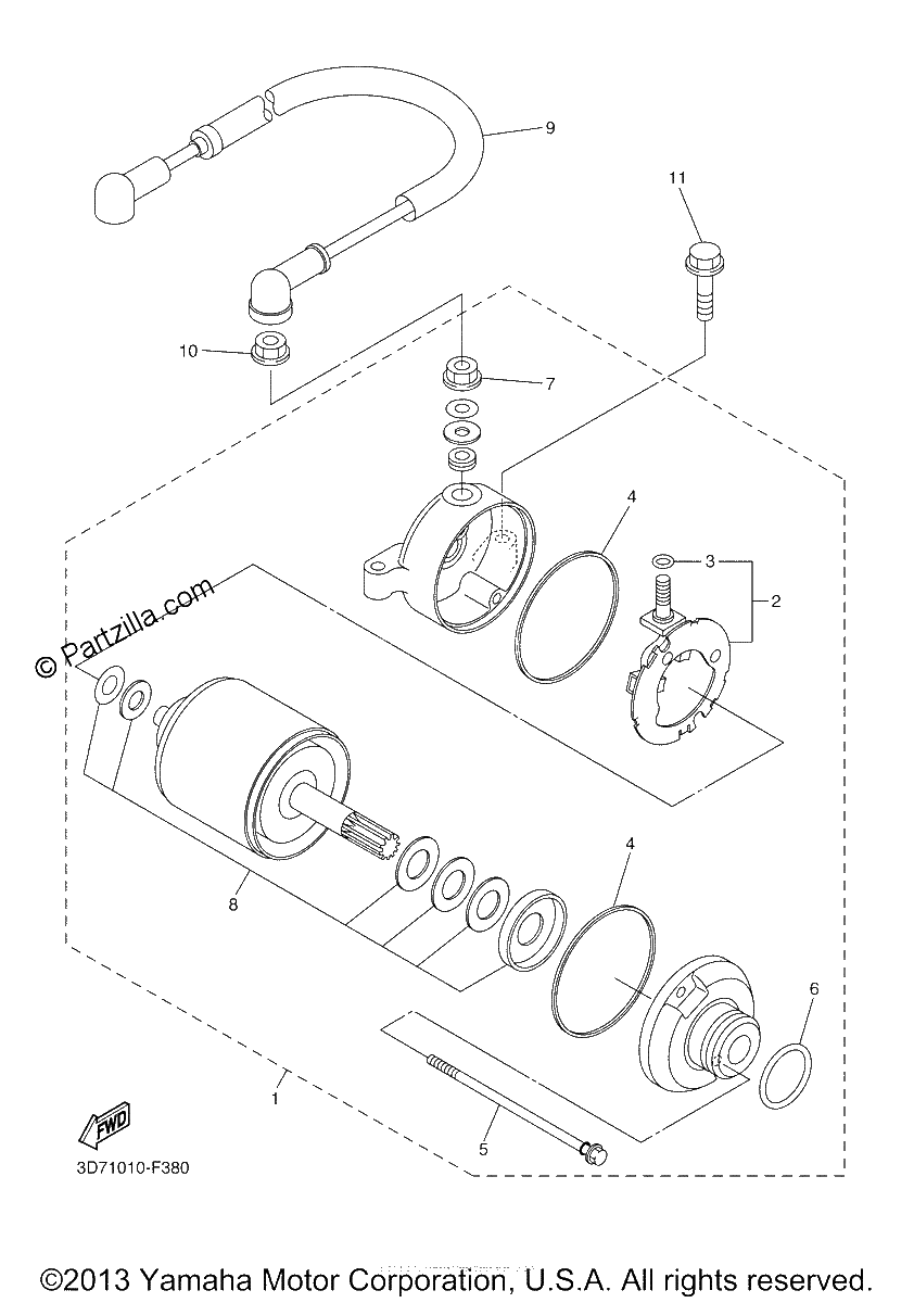 Diagrama de STARTING MOTOR
