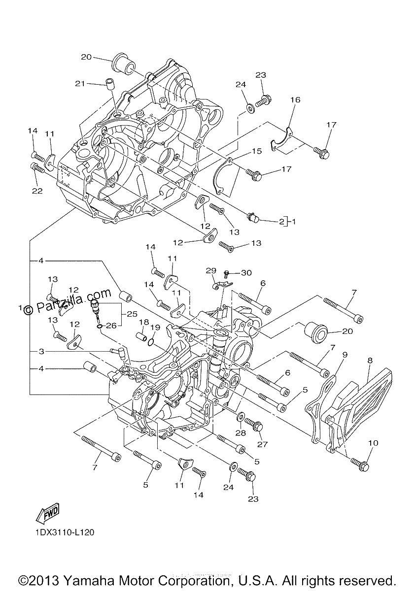 Diagrama de CRANKCASE