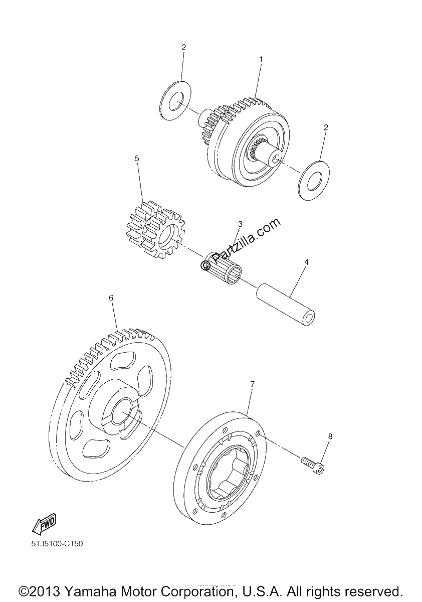 Diagrama de STARTER CLUTCH