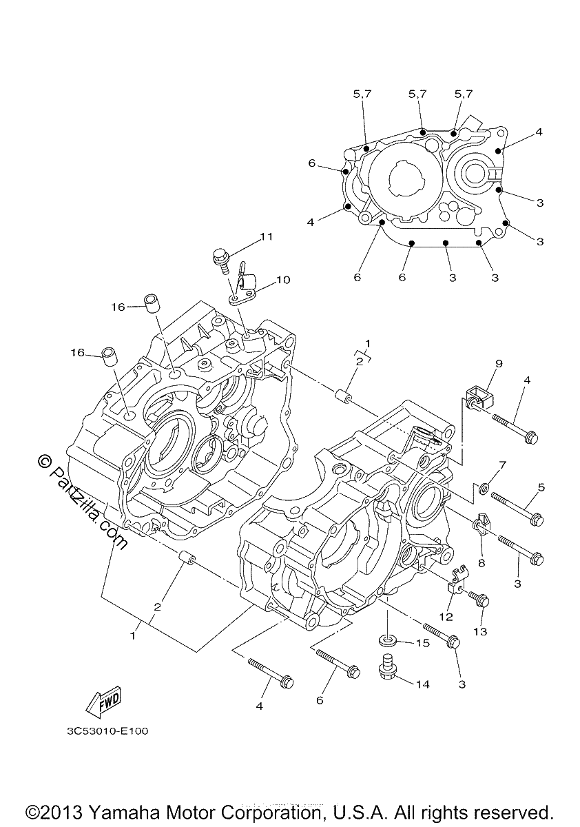 Diagrama de CRANKCASE