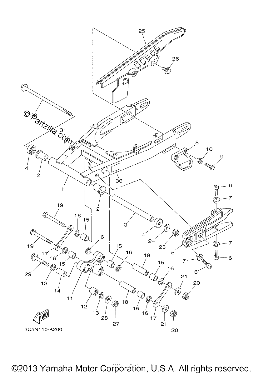 Diagrama de REAR ARM