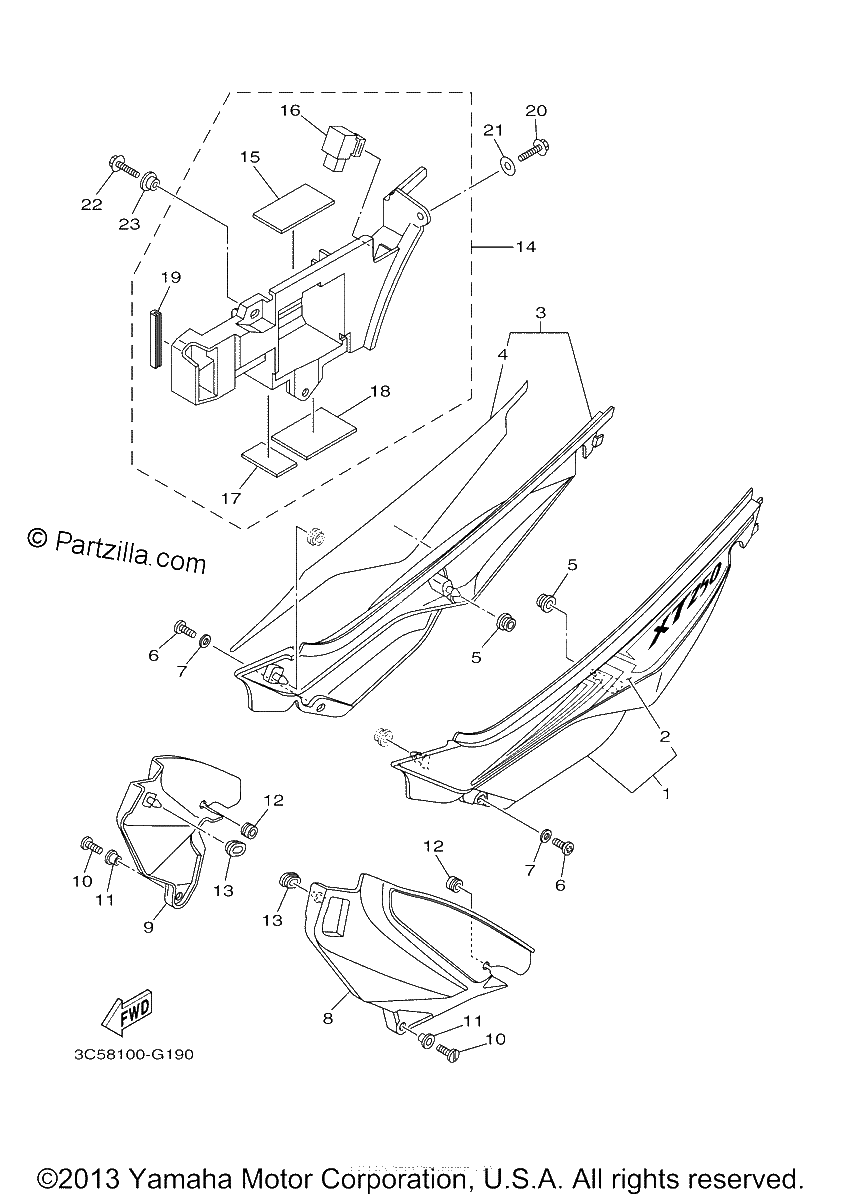 Diagrama de SIDE COVER