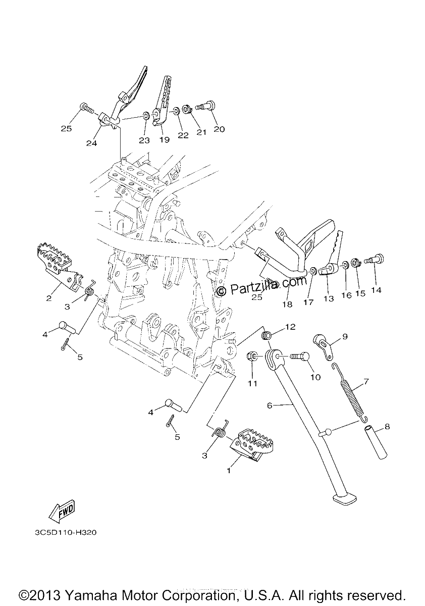Diagrama de STAND FOOTREST