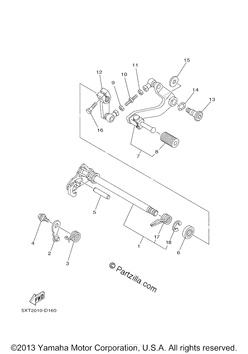 Diagrama de SHIFT SHAFT