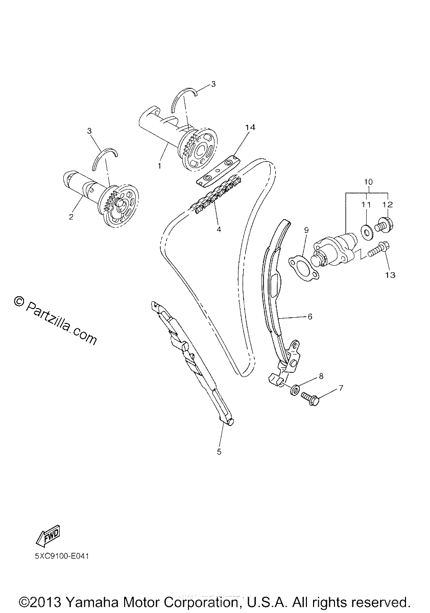 Diagrama de CAMSHAFT CHAIN