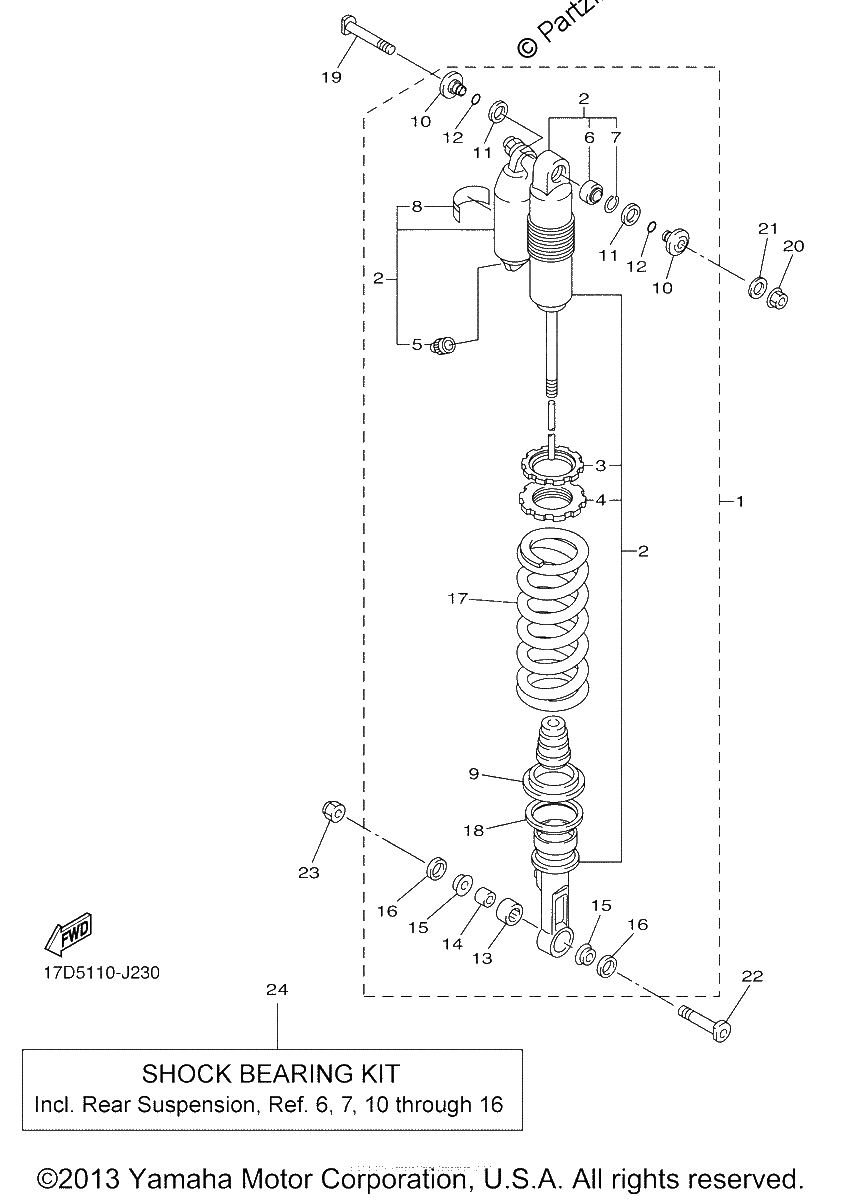 Diagrama de REAR SUSPENSION