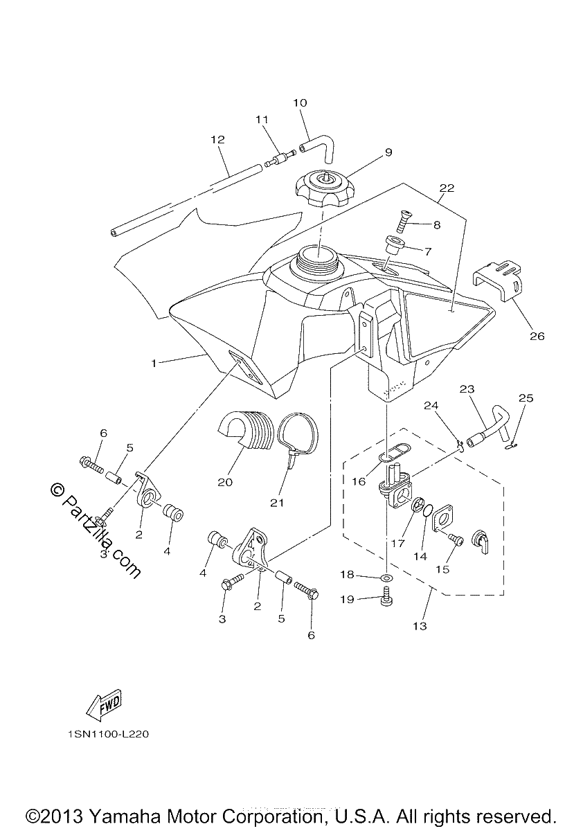 Diagrama de FUEL TANK