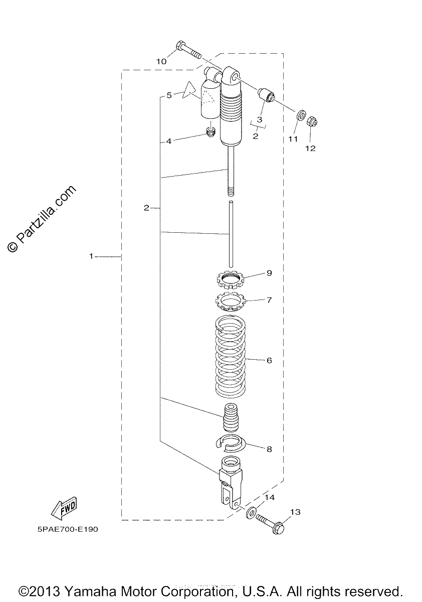 Diagrama de REAR SUSPENSION