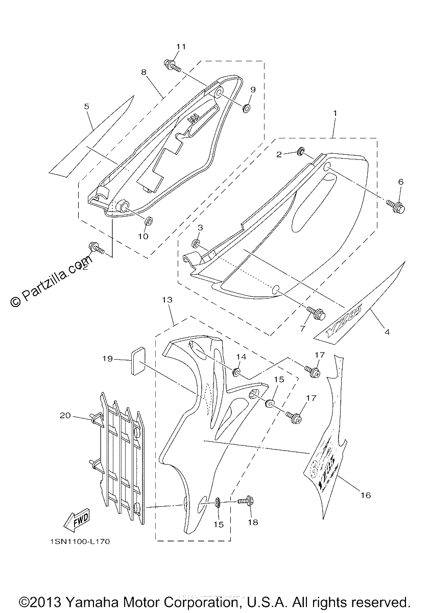 Diagrama de SIDE COVER