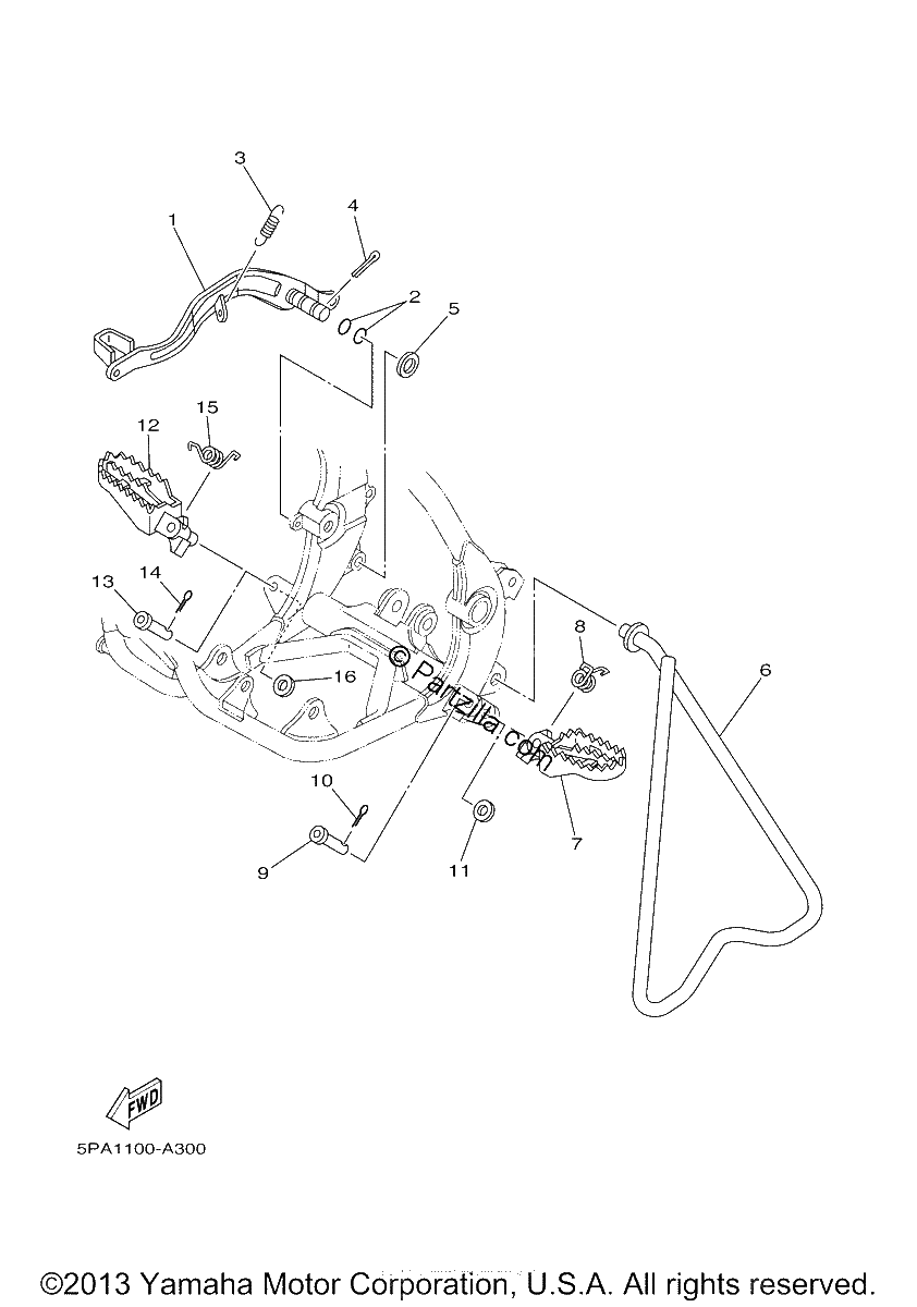 Diagrama de STAND FOOTREST
