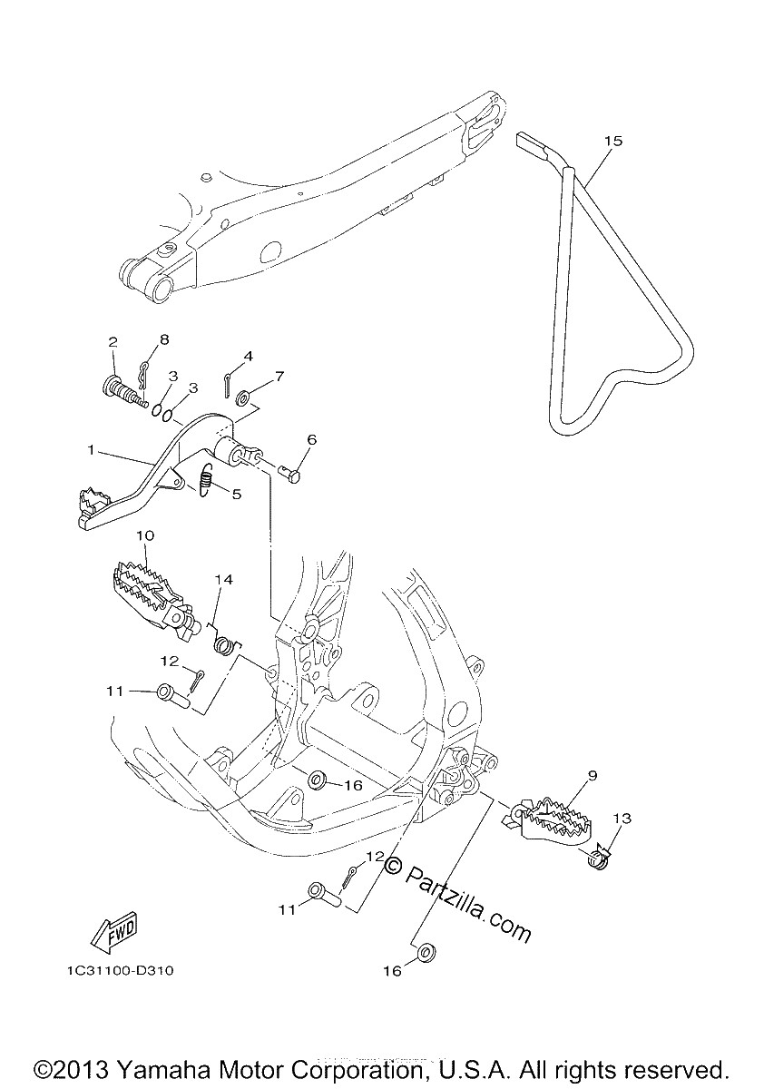 Diagrama de STAND FOOTREST