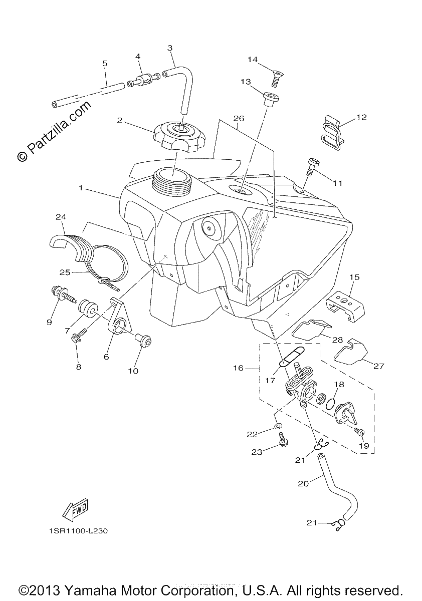 Diagrama de FUEL TANK