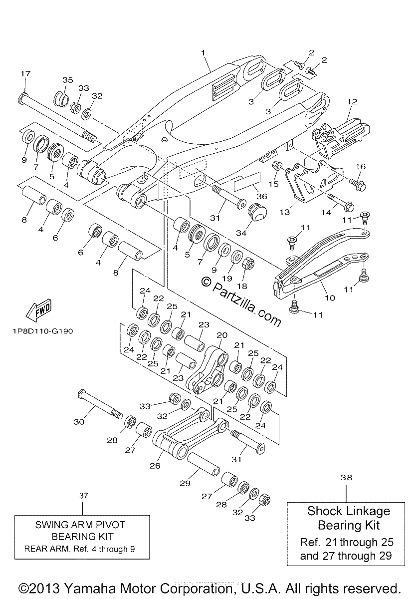 Diagrama de REAR ARM