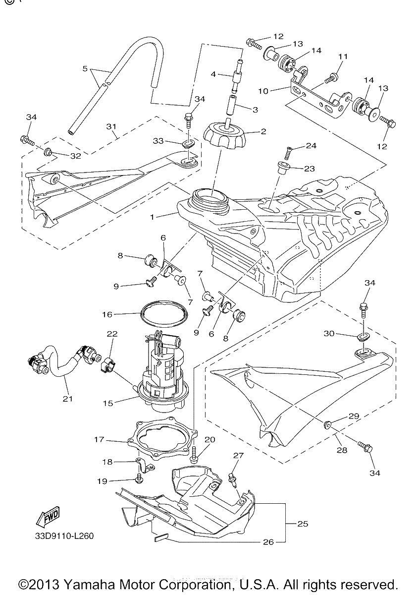 Diagrama de FUEL TANK