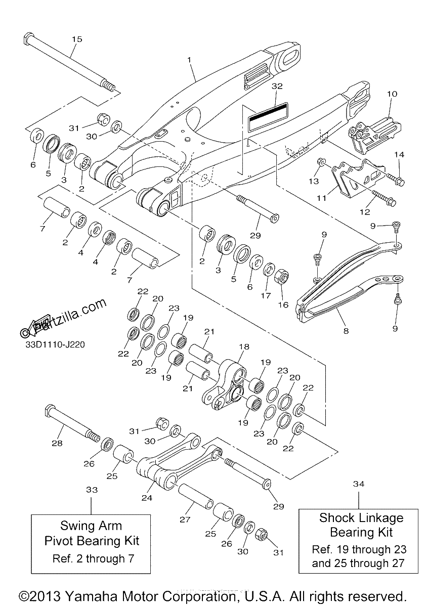 Diagrama de REAR ARM