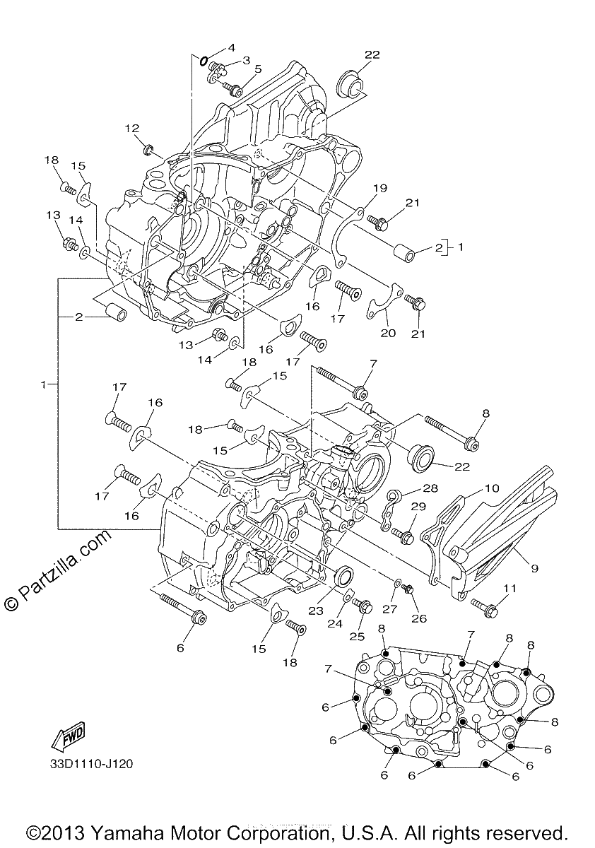 Diagrama de CRANKCASE