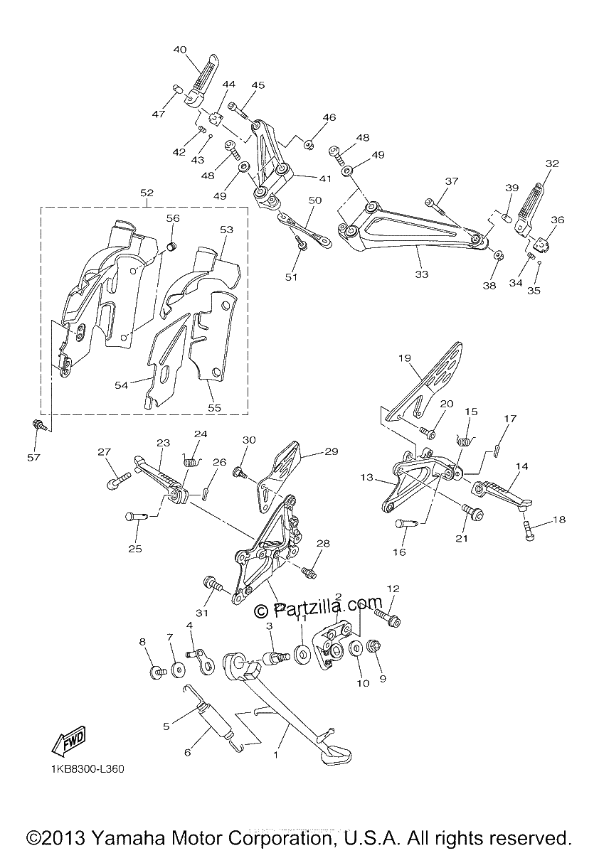 Diagrama de STAND FOOTREST