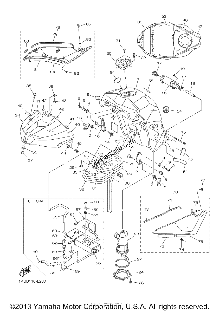 Diagrama de FUEL TANK