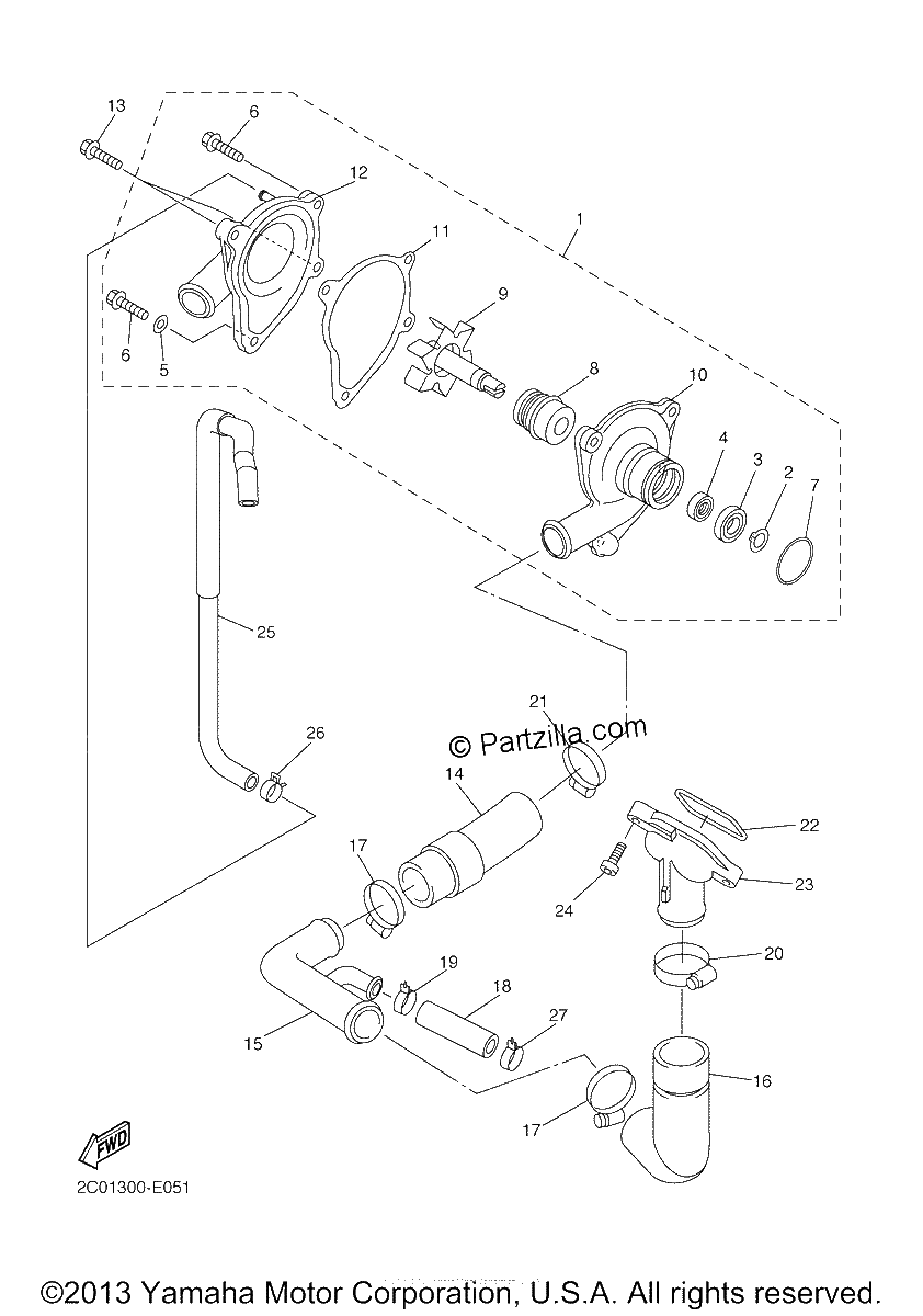 Diagrama de WATER PUMP