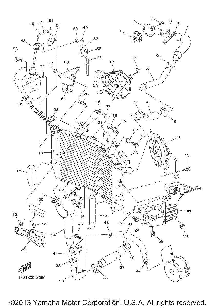 Diagrama de RADIATOR HOSE