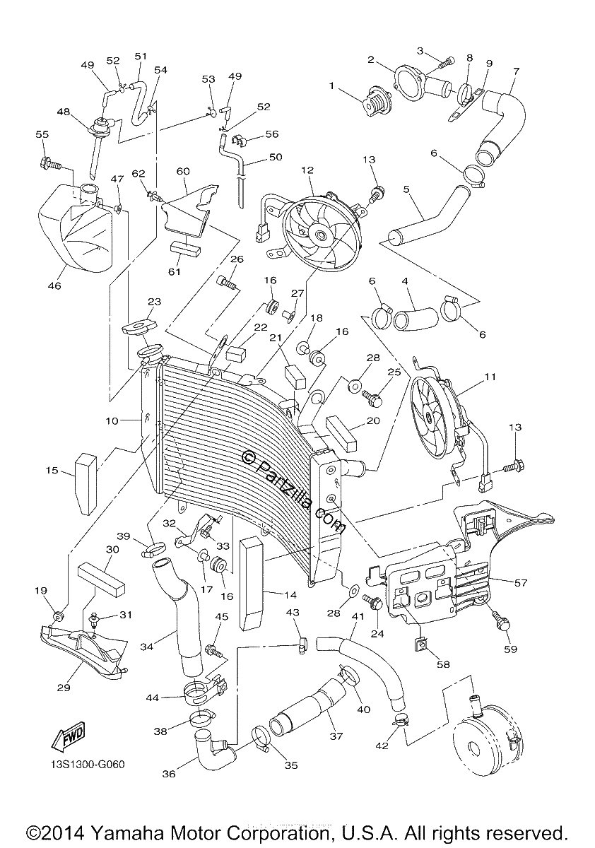 Diagrama de RADIATOR HOSE