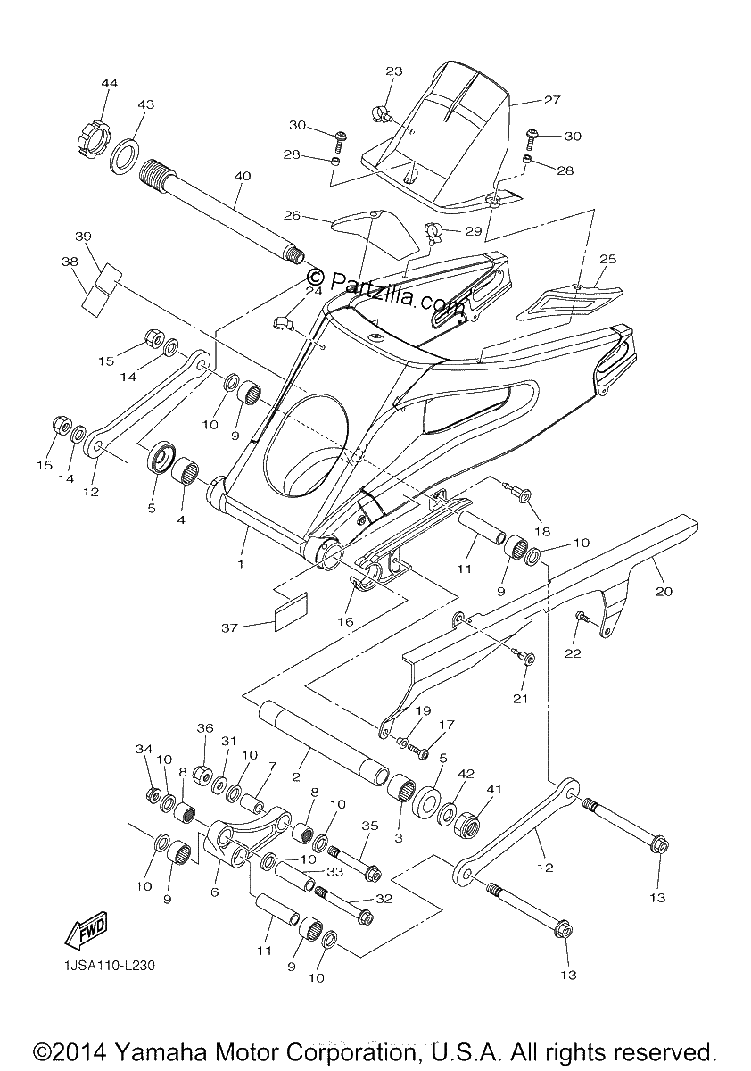 Diagrama de REAR ARM
