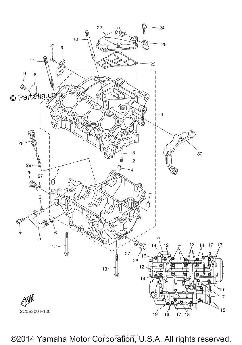 Diagrama de CRANKCASE