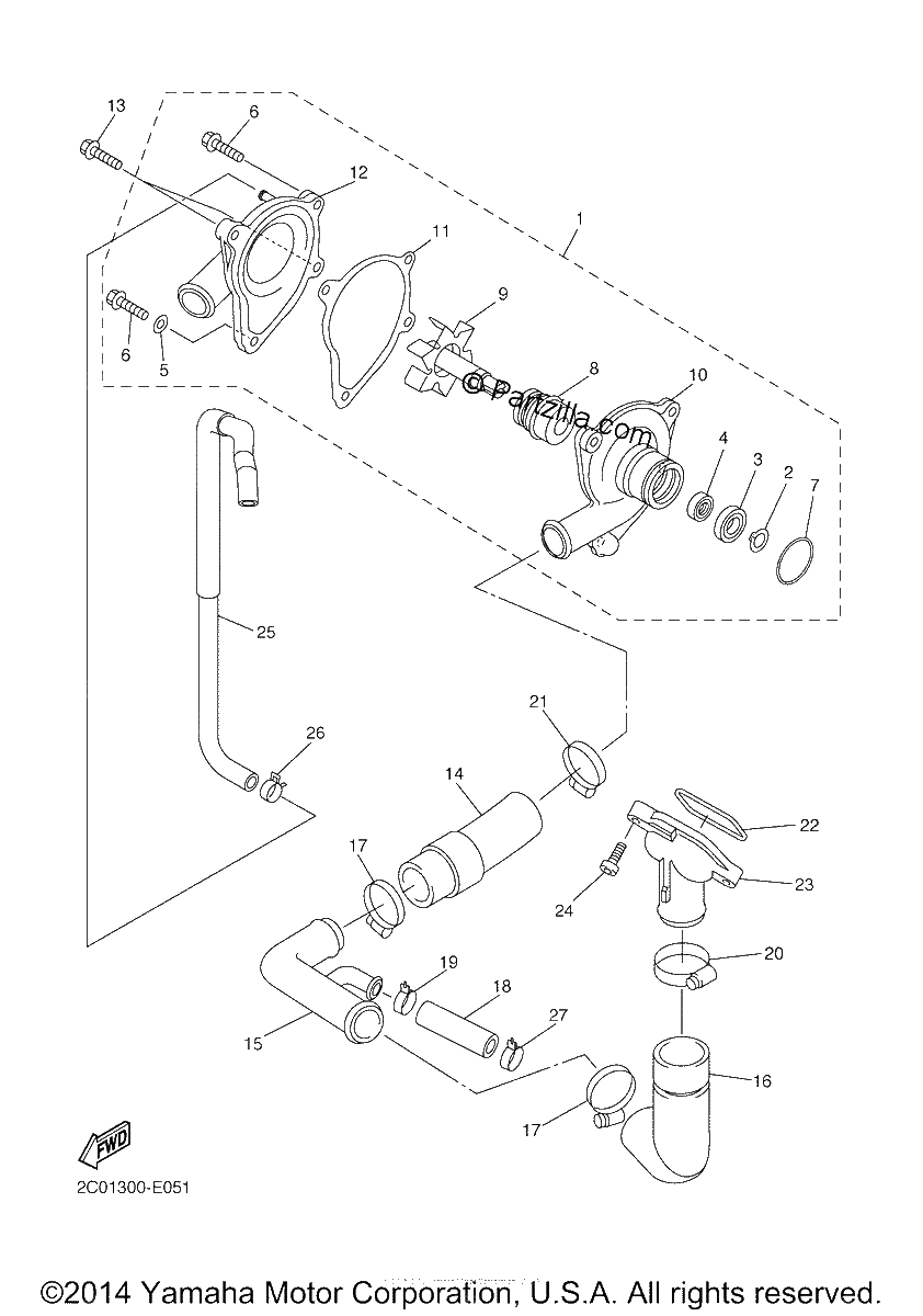 Diagrama de WATER PUMP