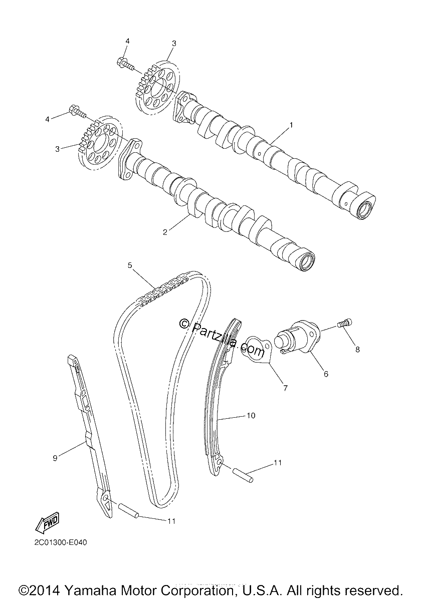 Diagrama de CAMSHAFT CHAIN