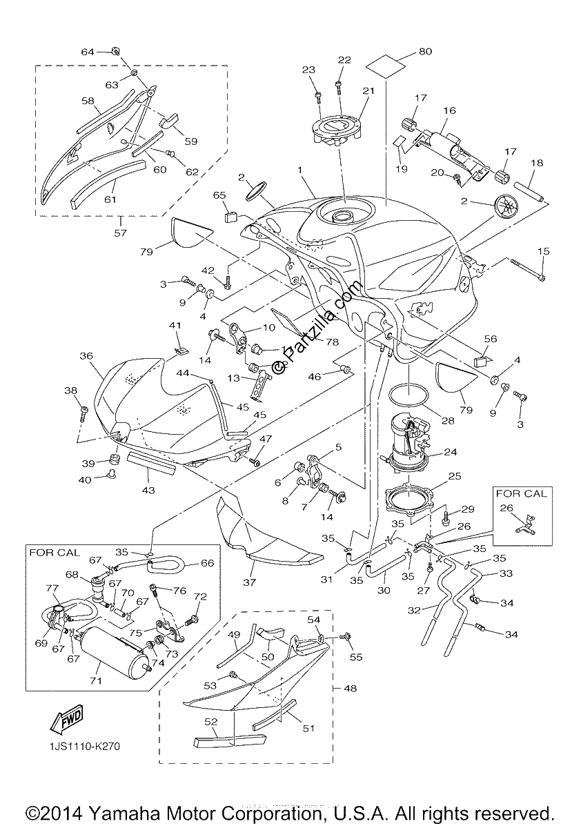Diagrama de FUEL TANK