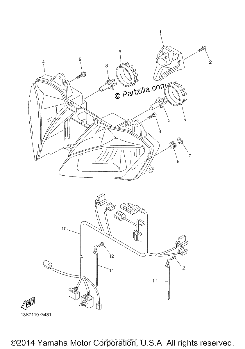 Diagrama de HEADLIGHT