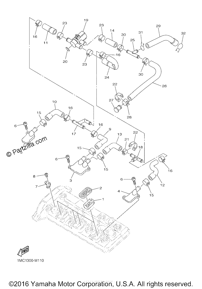 Diagrama de AIR INDUCTION SYSTEM