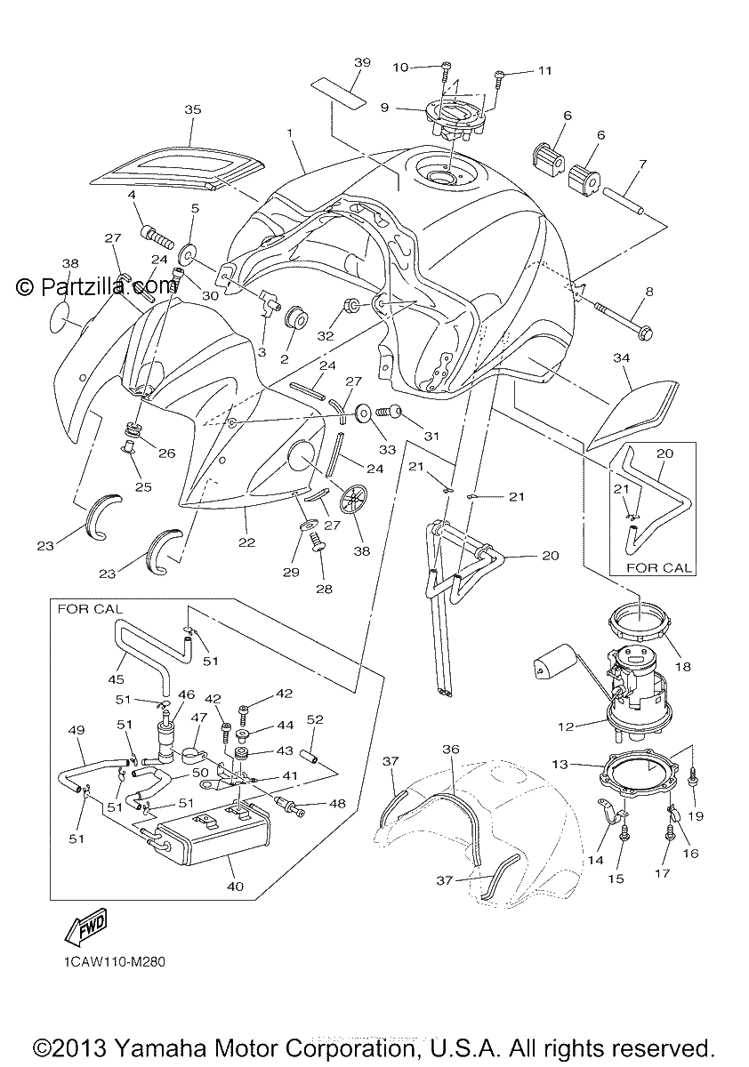 Diagrama de FUEL TANK