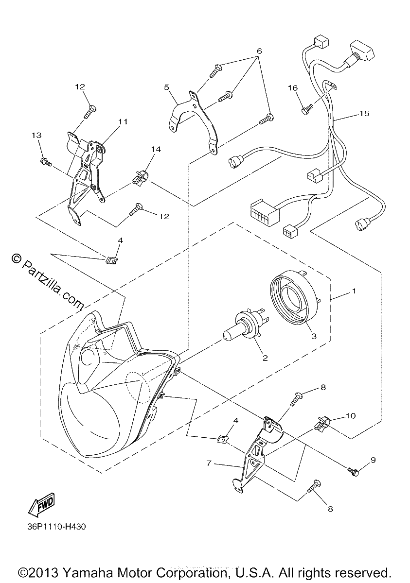 Diagrama de HEADLIGHT