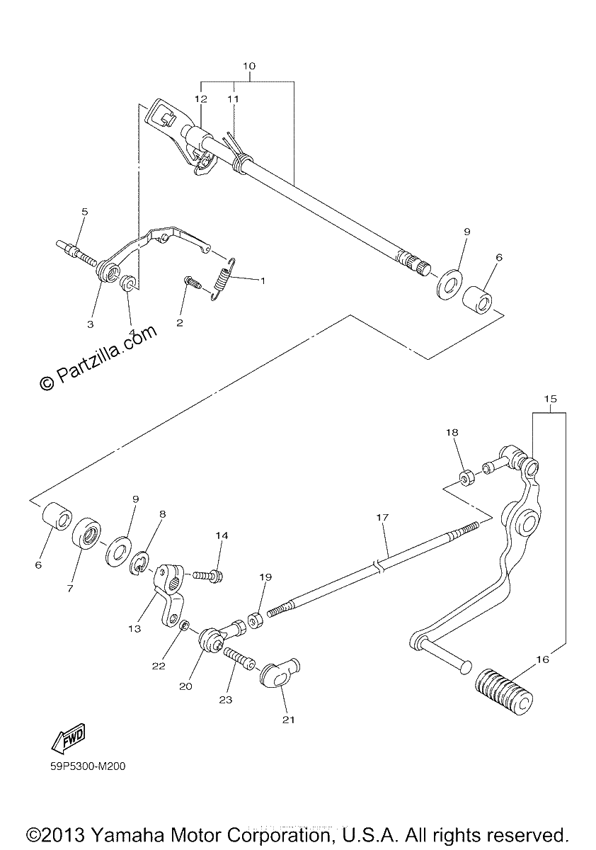 Diagrama de SHIFT SHAFT
