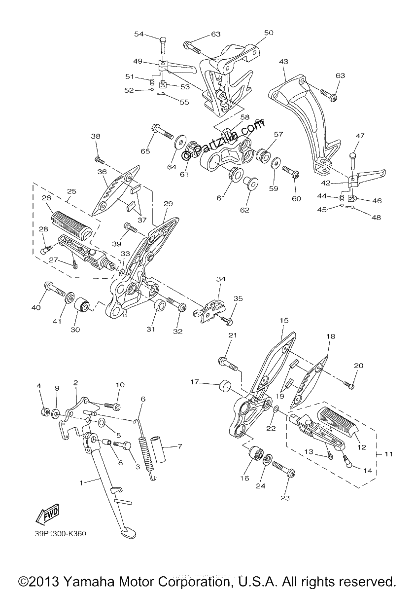 Diagrama de STAND FOOTREST