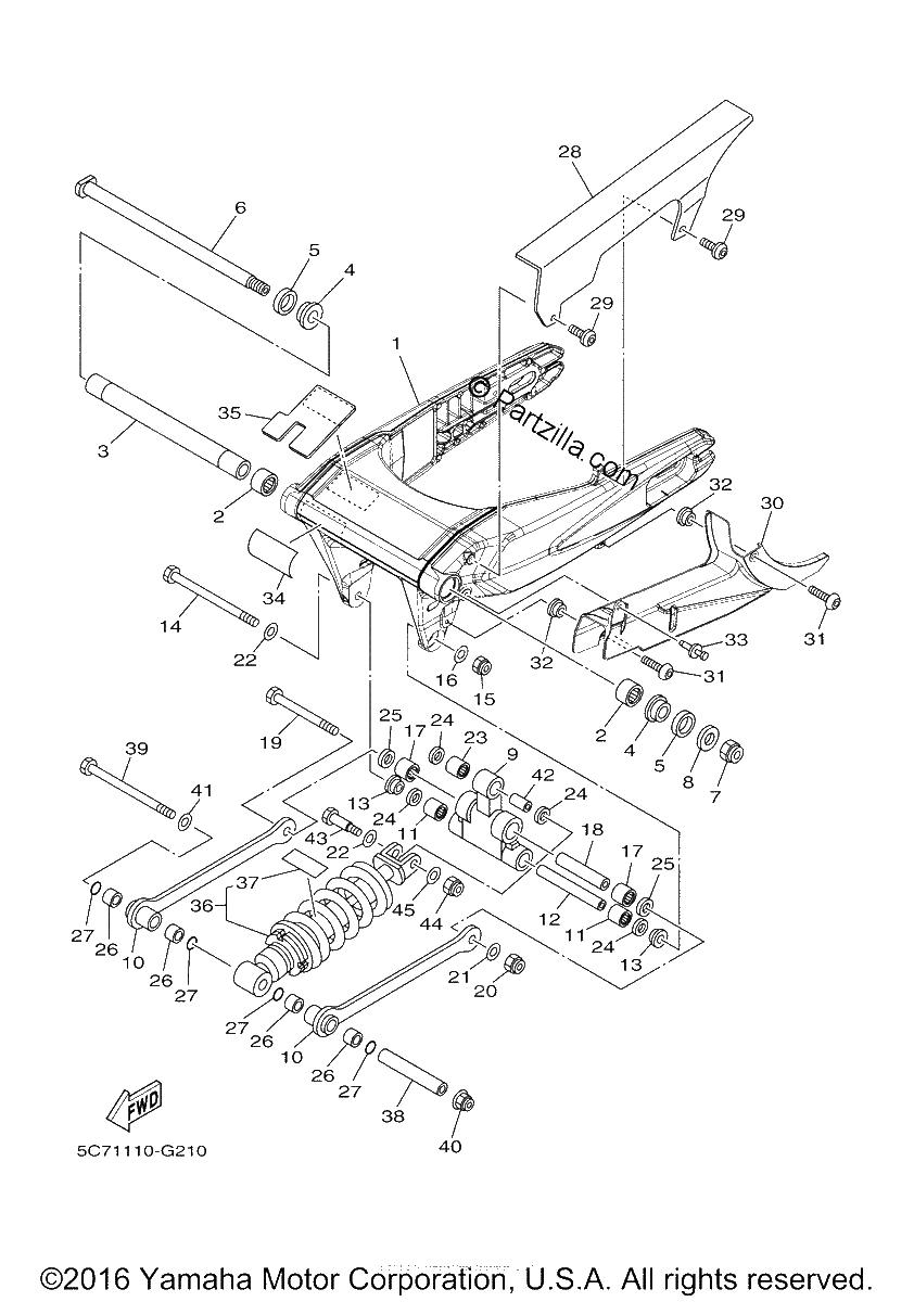 Diagrama de REAR ARM SUSPENSION