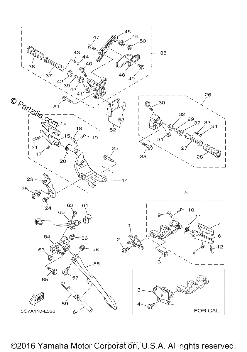 Diagrama de STAND FOOTREST
