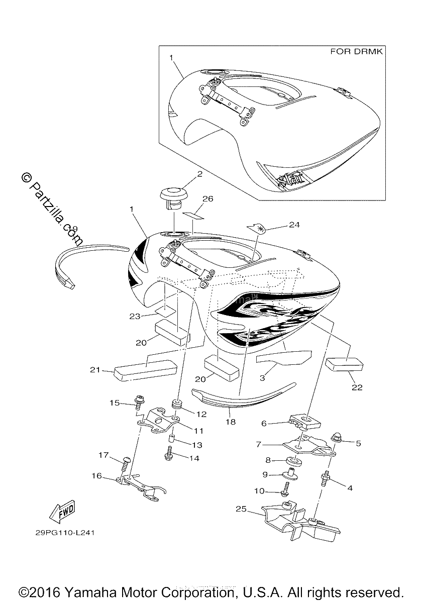 Diagrama de FUEL TANK