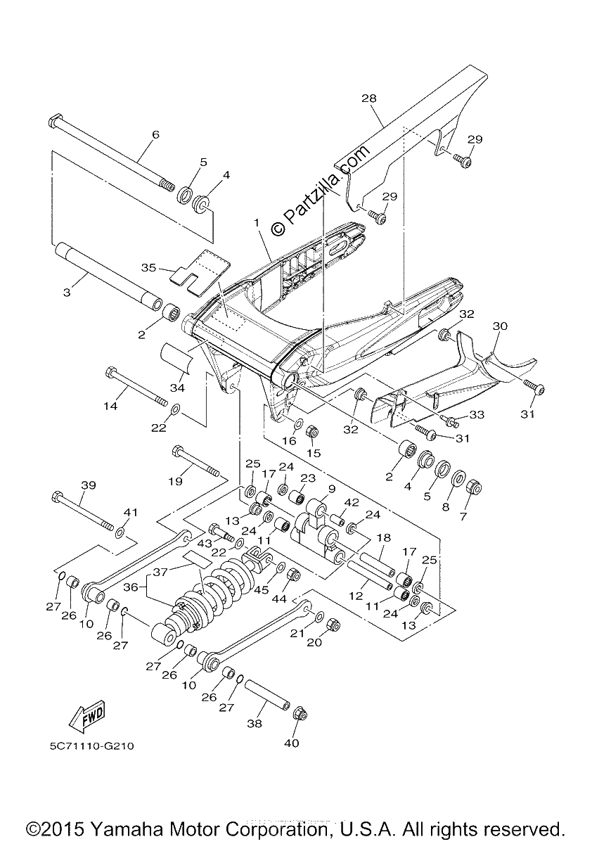 Diagrama de REAR ARM SUSPENSION