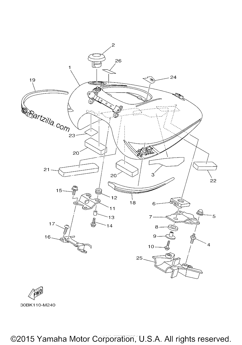 Diagrama de FUEL TANK